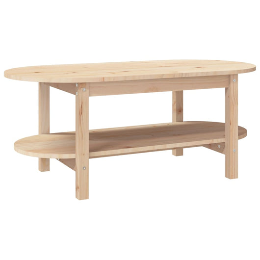 Tavolino da Salotto 110x55x45 cm Legno Massello di Pino cod mxl 20709