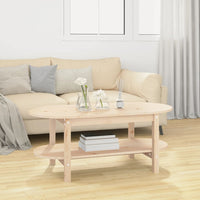 Tavolino da Salotto 110x55x45 cm Legno Massello di Pino cod mxl 20709