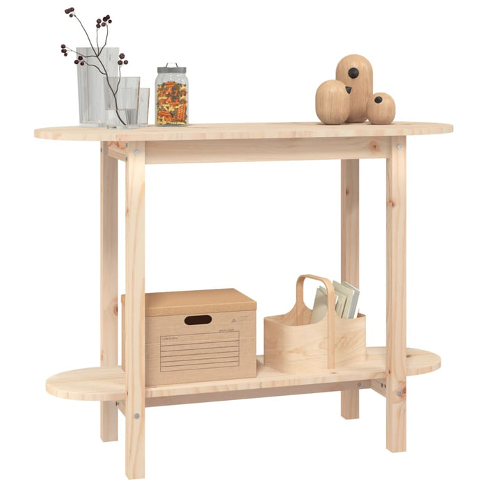 Tavolo Consolle 110x40x80 cm in Legno Massello di Pino 822297