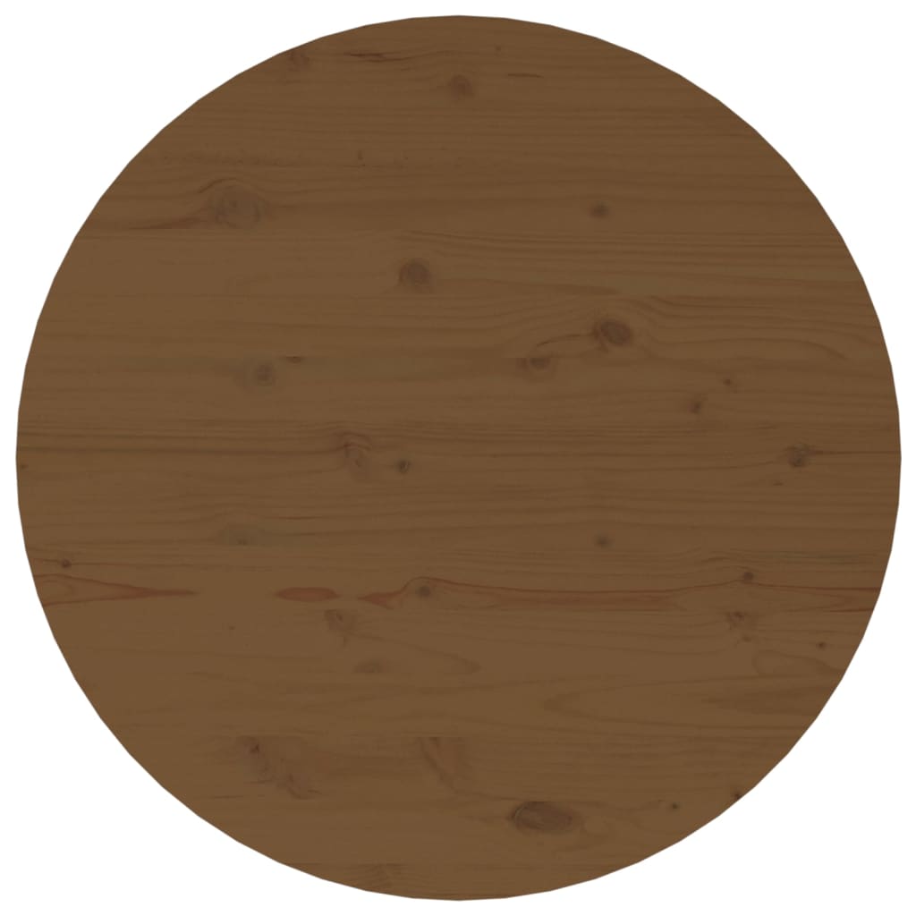 Tavolino da Salotto Miele Ø 55x45 cm in Legno Massello di Pino cod mxl 24926