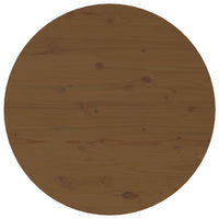 Tavolino da Salotto Miele Ø 55x45 cm in Legno Massello di Pino cod mxl 24926