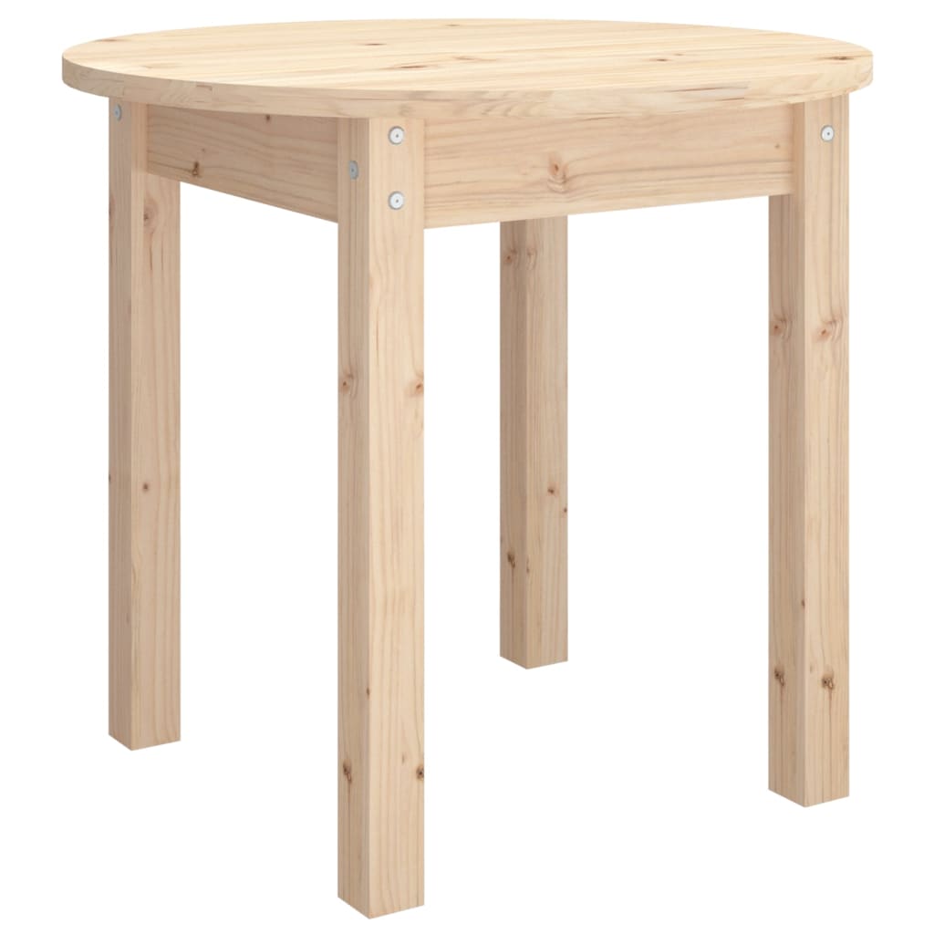 Tavolino da Salotto Ø 45x40 cm in Legno Massello di Pino cod mxl 5622