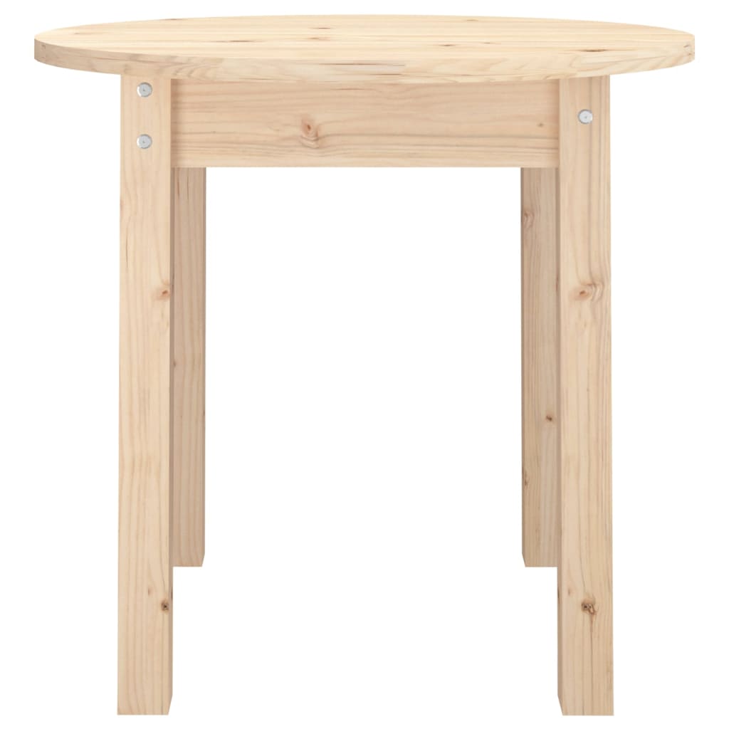 Tavolino da Salotto Ø 45x40 cm in Legno Massello di Pino cod mxl 5622