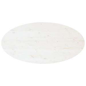 Tavolino da Salotto Bianco 110x55x45 cm Legno Massello di Pino cod mxl 5535