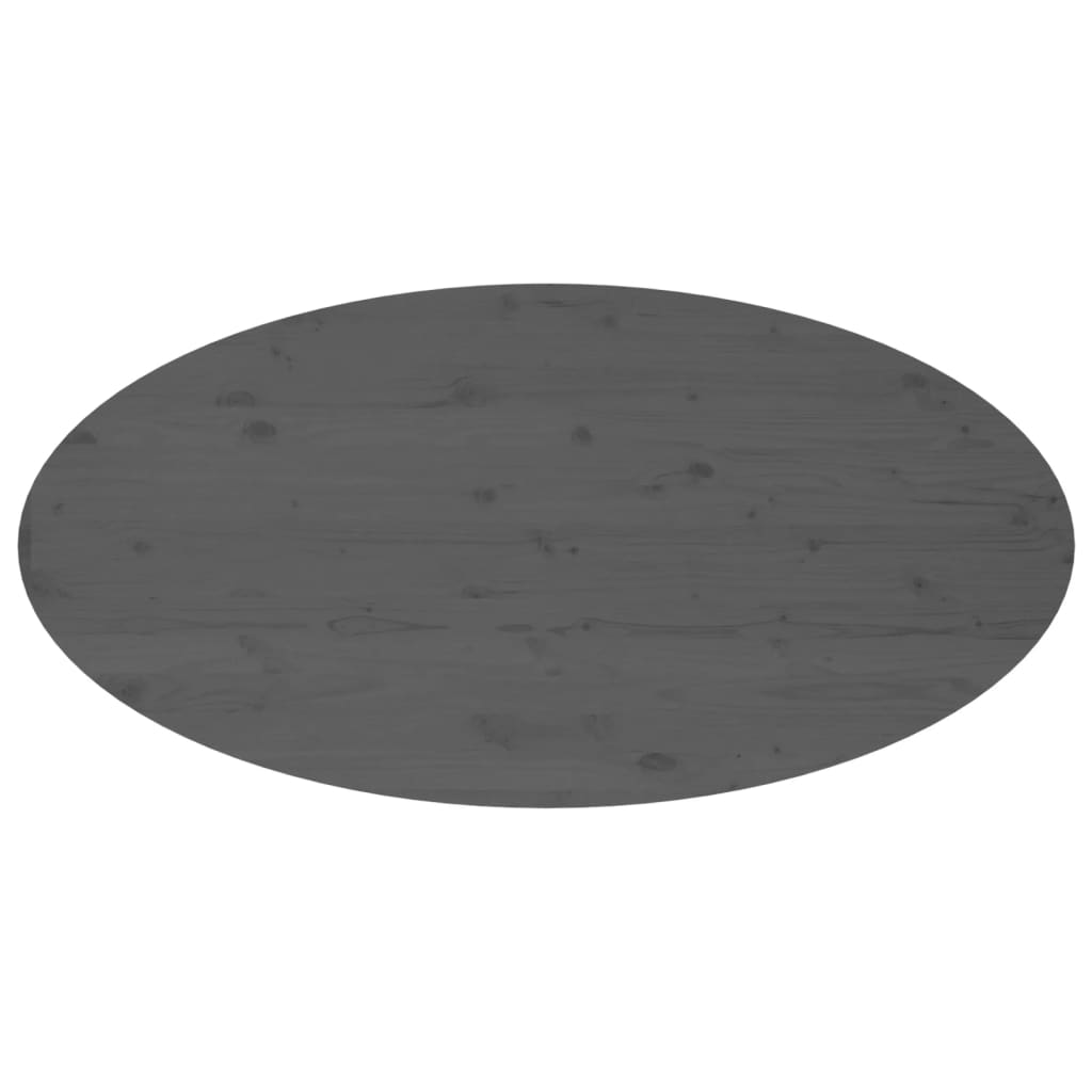 Tavolino da Salotto Grigio 110x55x45 cm Legno Massello di Pino cod mxl 5506