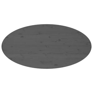 Tavolino da Salotto Grigio 110x55x45 cm Legno Massello di Pino cod mxl 5506