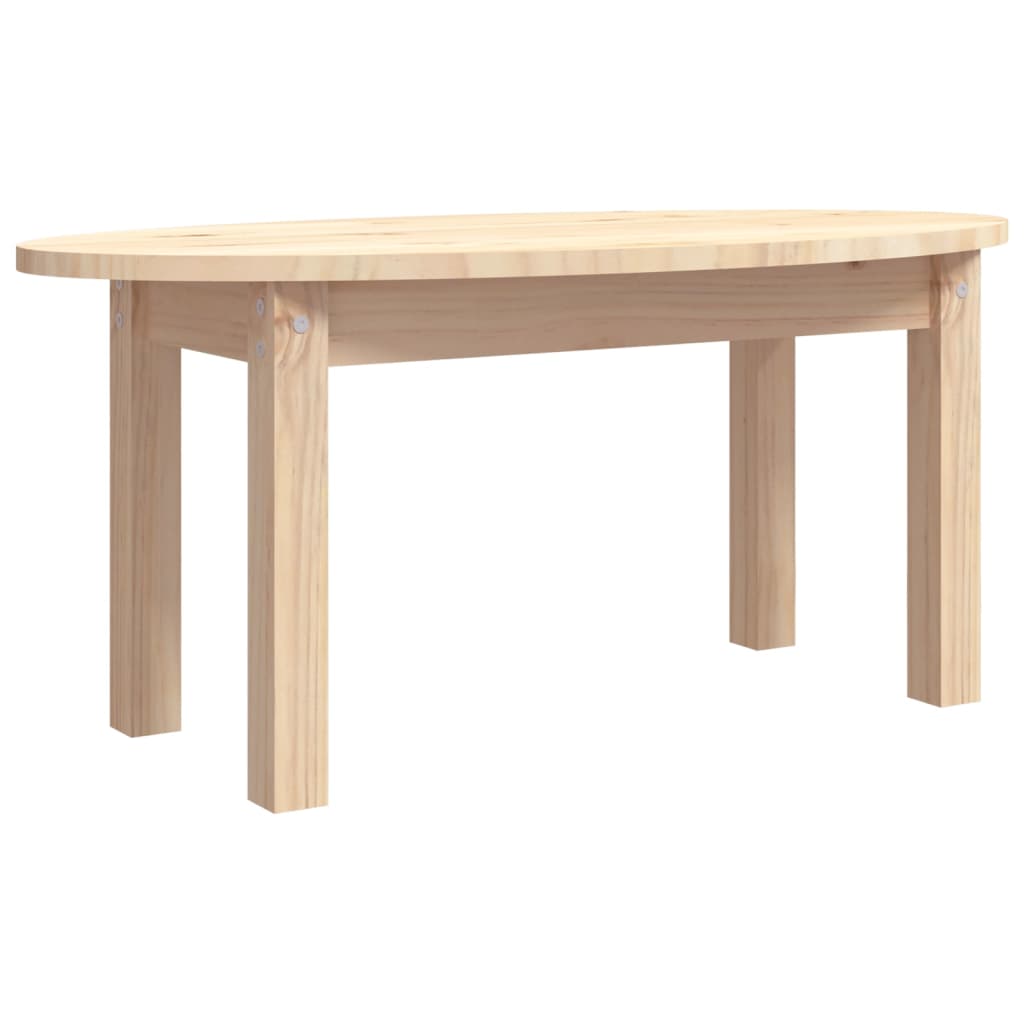 Tavolino da Salotto 80x40x35 cm in Legno Massello di Pino 822347