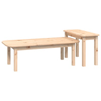 Set Tavolini da Salotto 2 pz in Legno Massello di Pino cod mxl 24361