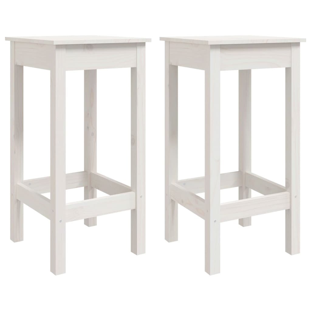 Set da Bar 3 pz Bianco in Legno Massello di Pino cod mxl 14913