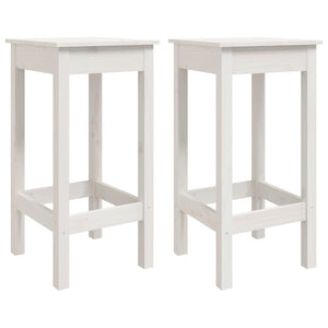 Set da Bar 3 pz Bianco in Legno Massello di Pino cod mxl 14913