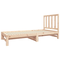 Dormeuse Estraibile 2x(90x190) cm Legno Massello di Pino 3124752