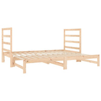 Dormeuse Estraibile 2x(90x190) cm Legno Massello di Pino 3124762