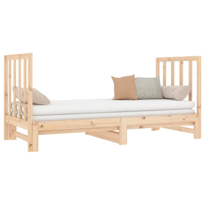 Dormeuse Estraibile 2x(90x190) cm Legno Massello di Pino 3124767