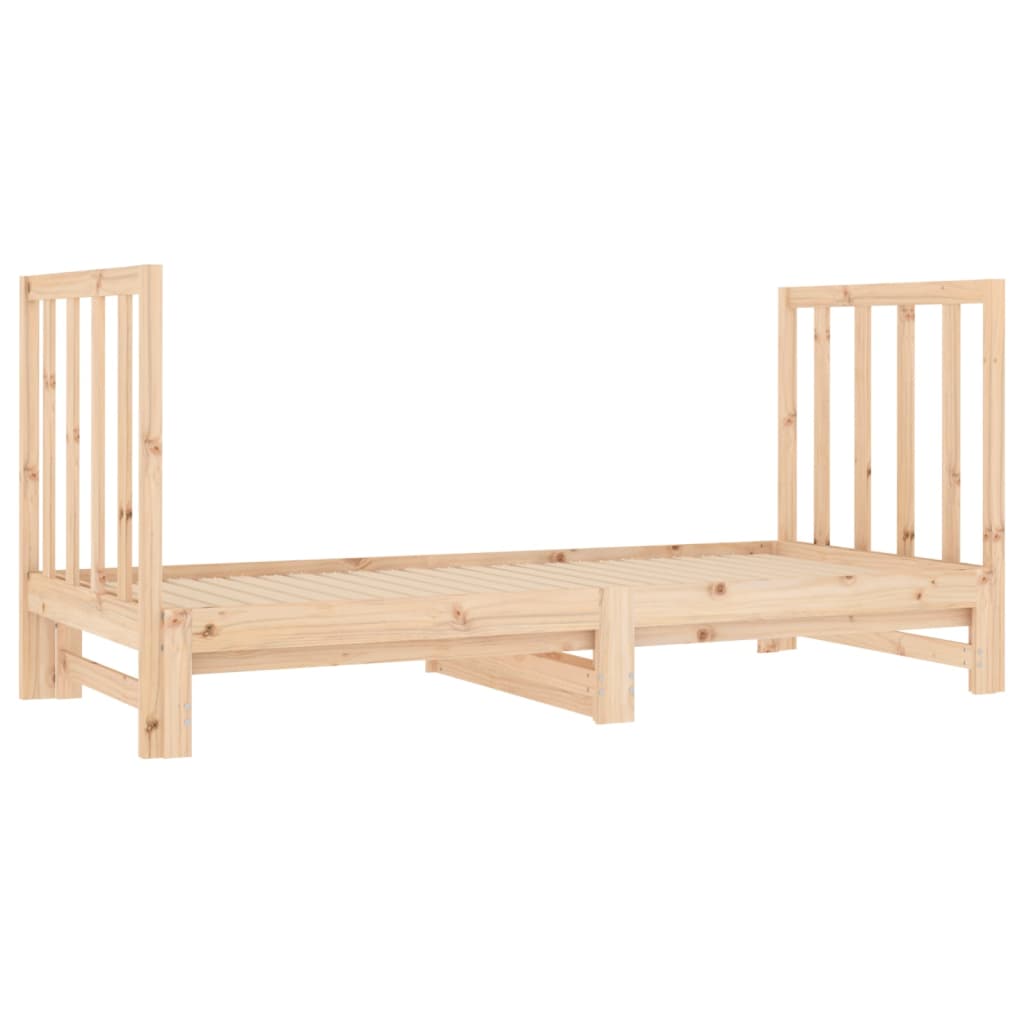 Dormeuse Estraibile 2x(90x190) cm Legno Massello di Pino 3124767