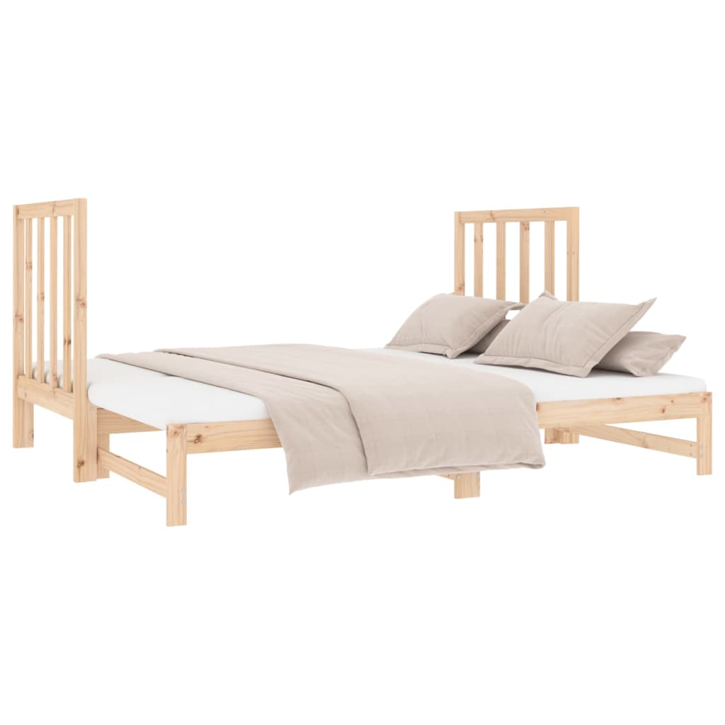 Dormeuse Estraibile 2x(90x190) cm Legno Massello di Pino 3124767