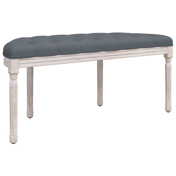 Panca Grigio Scuro 110,5x45x49 cm in Velluto 344419