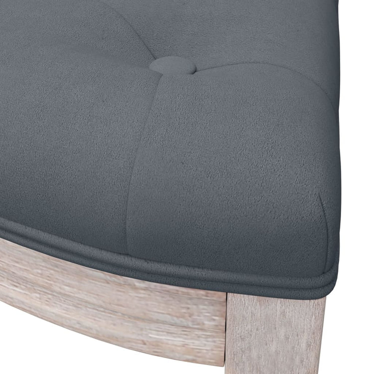 Panca Grigio Scuro 110,5x45x49 cm in Velluto 344419