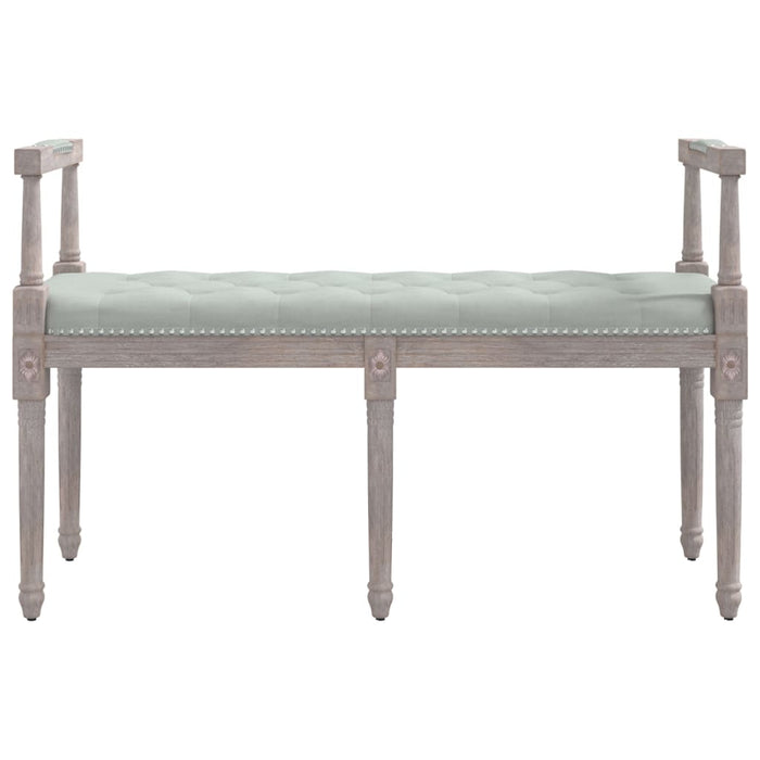 Panca Grigio Chiaro 110x40x70 cm in Velluto cod mxl 73303