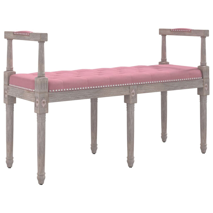 Panca Rosa 110x40x70 cm in Velluto cod mxl 73305