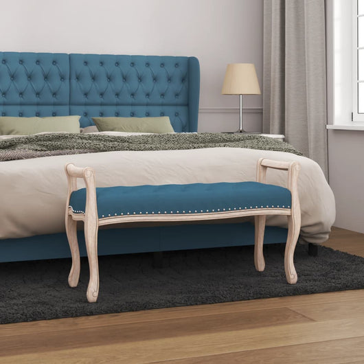 Panca Blu 110x45x60 cm in Vellutocod mxl 94584