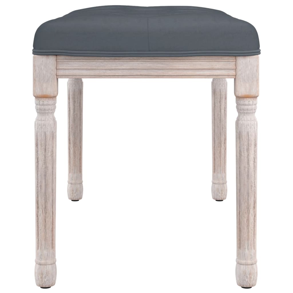 Panca Grigio Scuro 80x40x49 cm in Velluto 344447