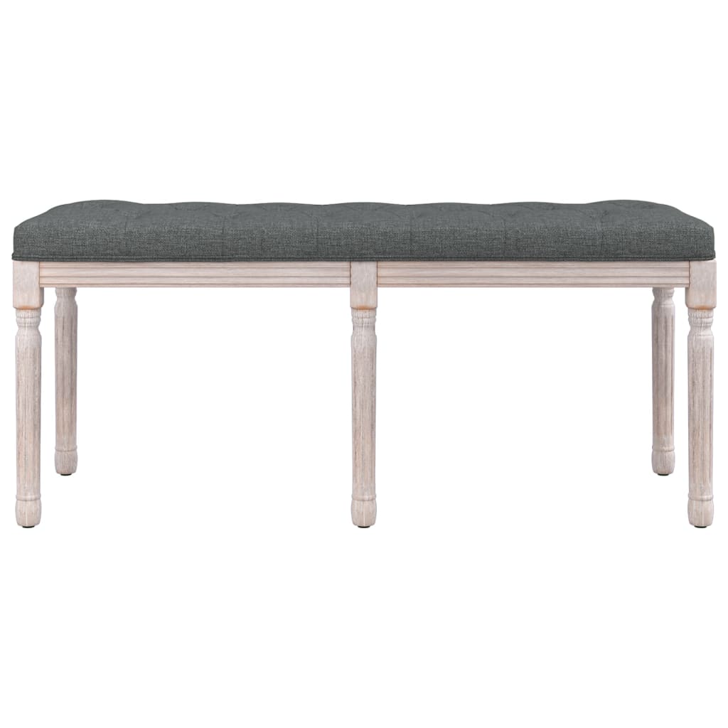 Panca Grigio Scuro 110x40x49 cm in Tessuto 344451