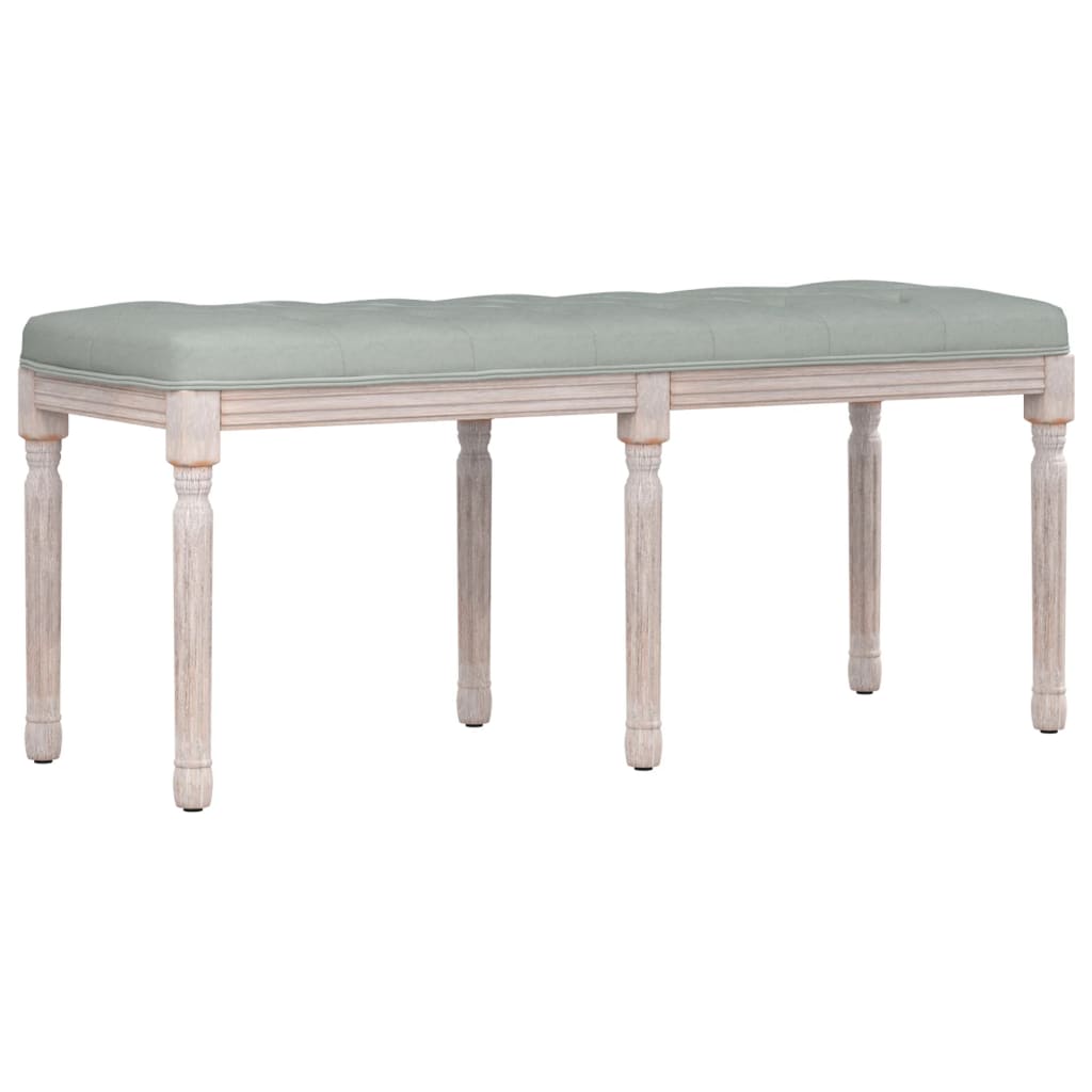 Panca Grigio Chiaro 110x40x49 cm in Vellutocod mxl 70588