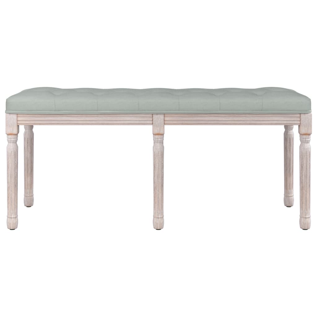 Panca Grigio Chiaro 110x40x49 cm in Velluto 344453