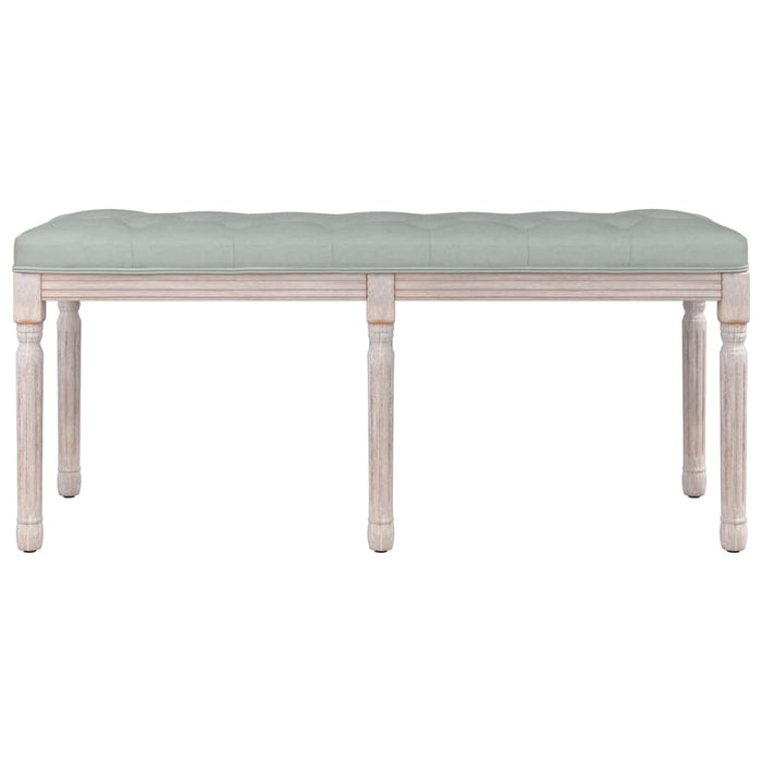 Panca Grigio Chiaro 110x40x49 cm in Vellutocod mxl 70588