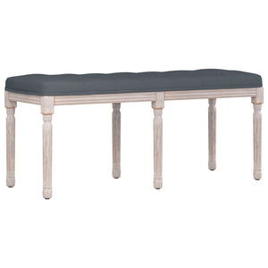 Panca Grigio Scuro 110x40x49 cm in Velluto 344454