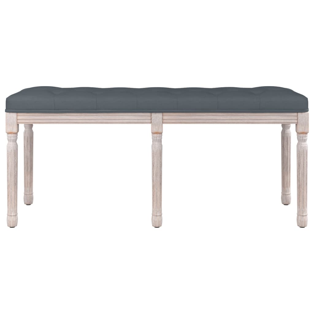 Panca Grigio Scuro 110x40x49 cm in Velluto 344454