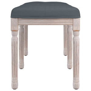 Panca Grigio Scuro 110x40x49 cm in Velluto 344454