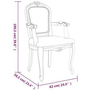 Sedia da Pranzo Grigio Scuro 62x59,5x100,5 cm in Tessuto 344458