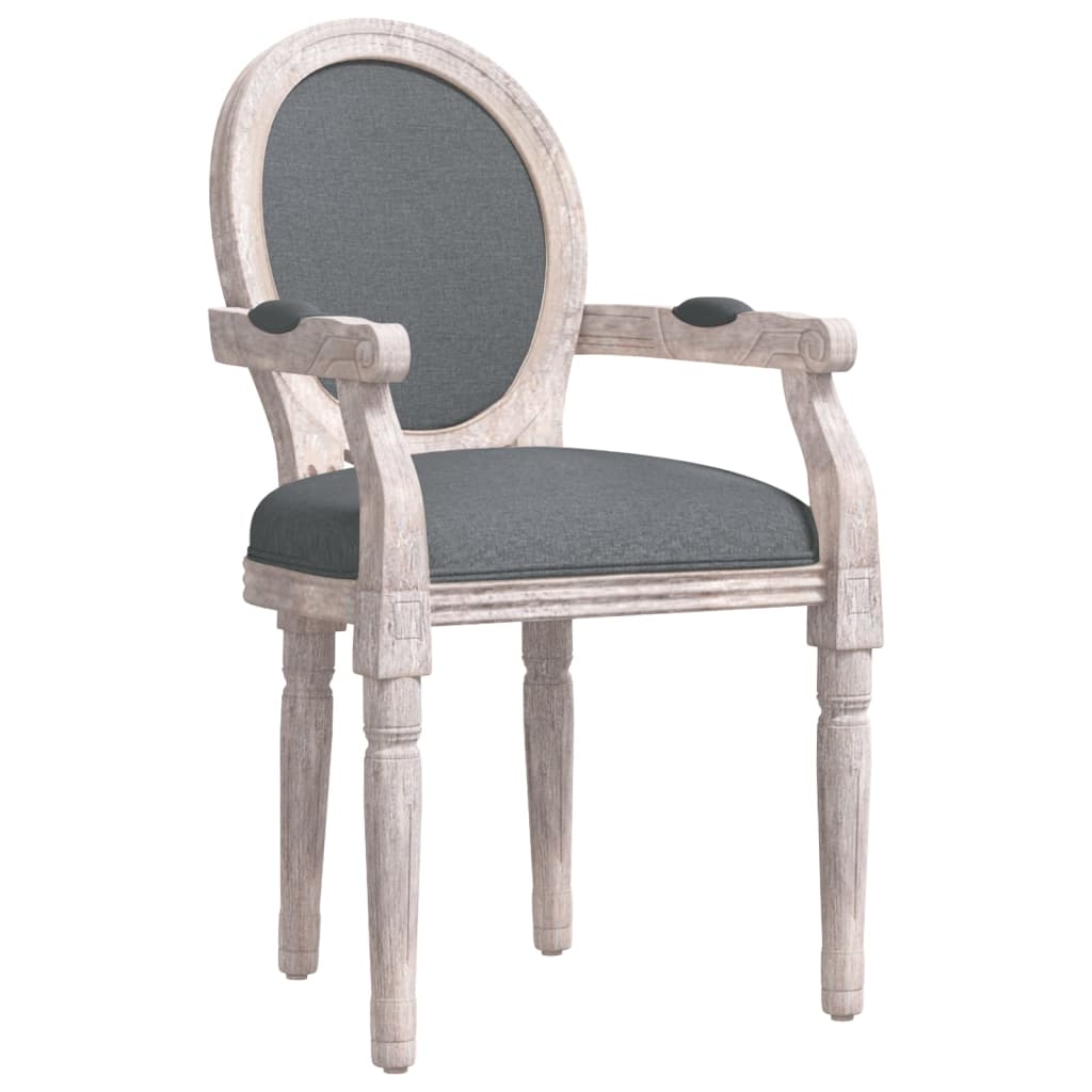 Sedia da Pranzo Grigio Scuro 54x56x96,5 cm Tessuto 344481