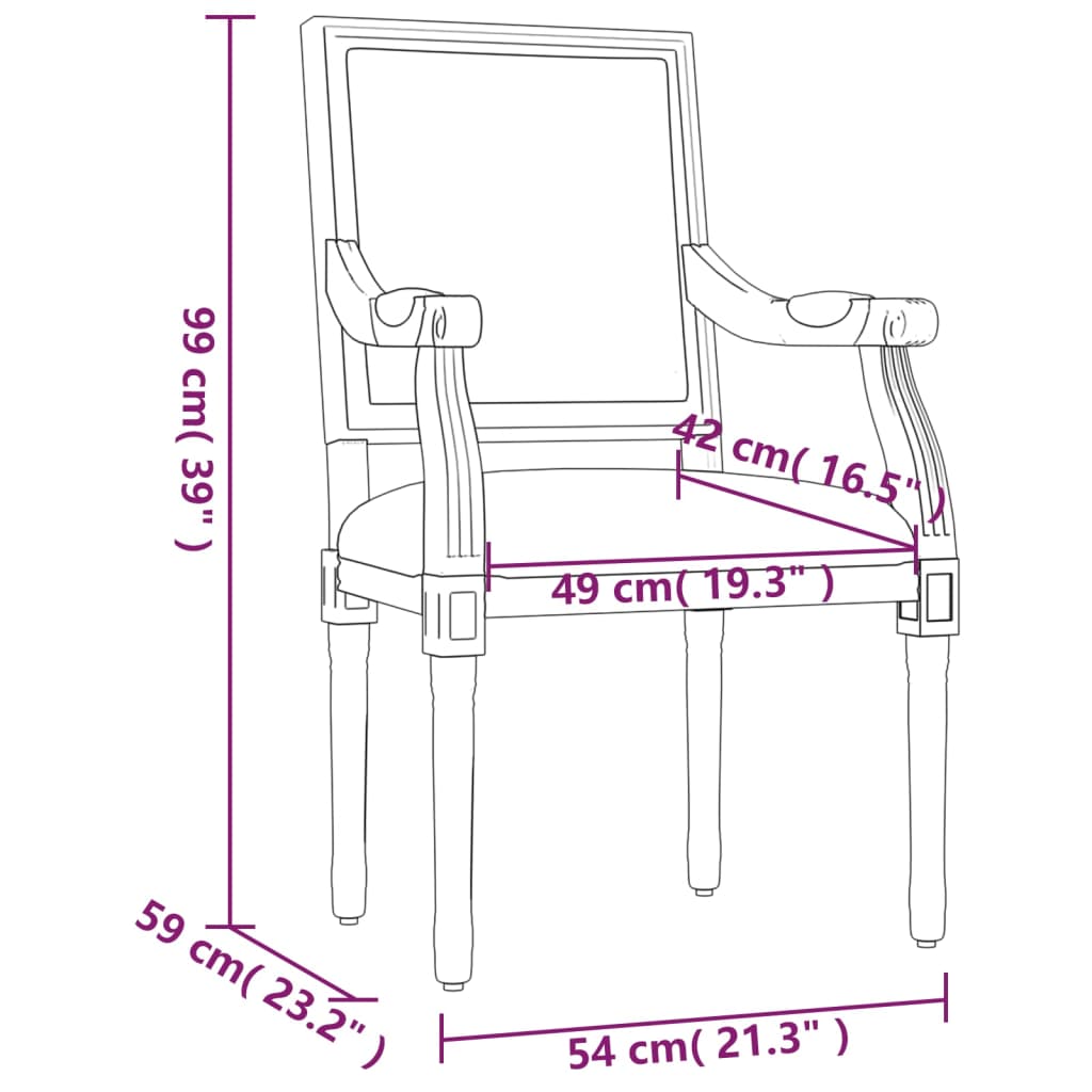 Poltrona Grigio Chiaro 54x59x99 cm Velluto 344490