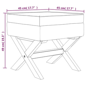 Sgabello Portaoggetti 45x45x49 cm in Tessuto cod mxl 50154