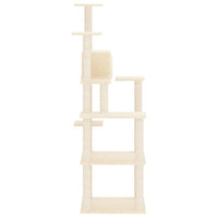 Albero per Gatti con Tiragraffi in Sisal Crema 153 cm cod mxl 12537