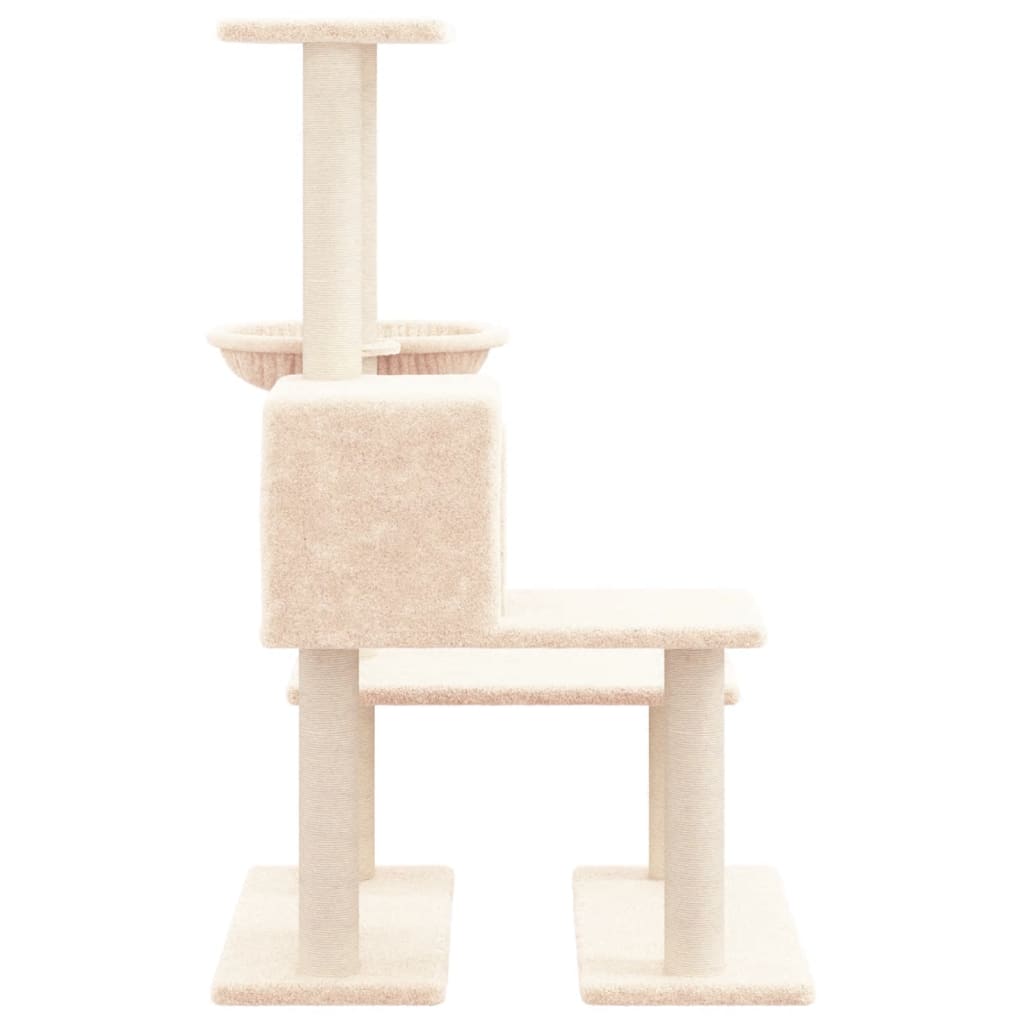 Albero per Gatti con Tiragraffi in Sisal Crema 94,5 cm cod mxl 5905