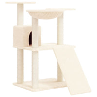 Albero per Gatti con Tiragraffi in Sisal Crema 83 cm cod mxl 23922