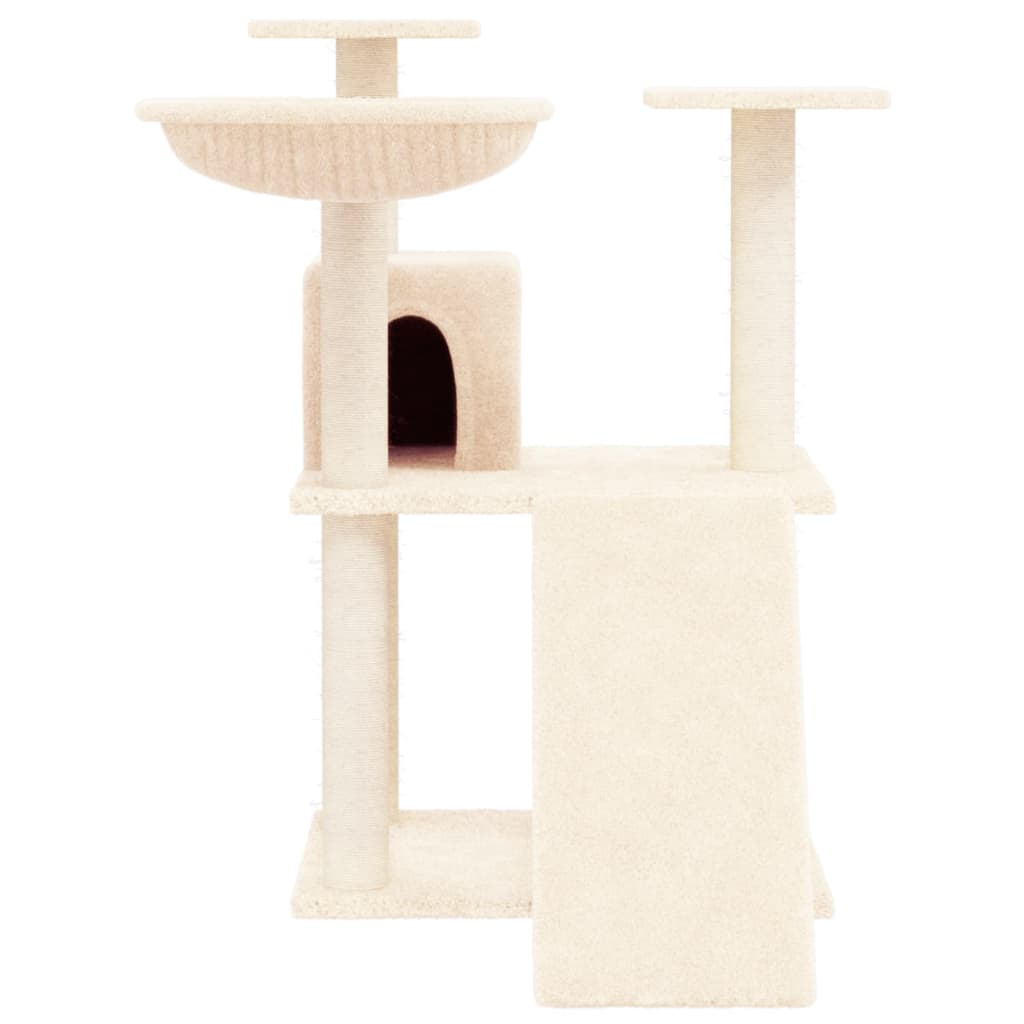 Albero per Gatti con Tiragraffi in Sisal Crema 83 cm cod mxl 23922