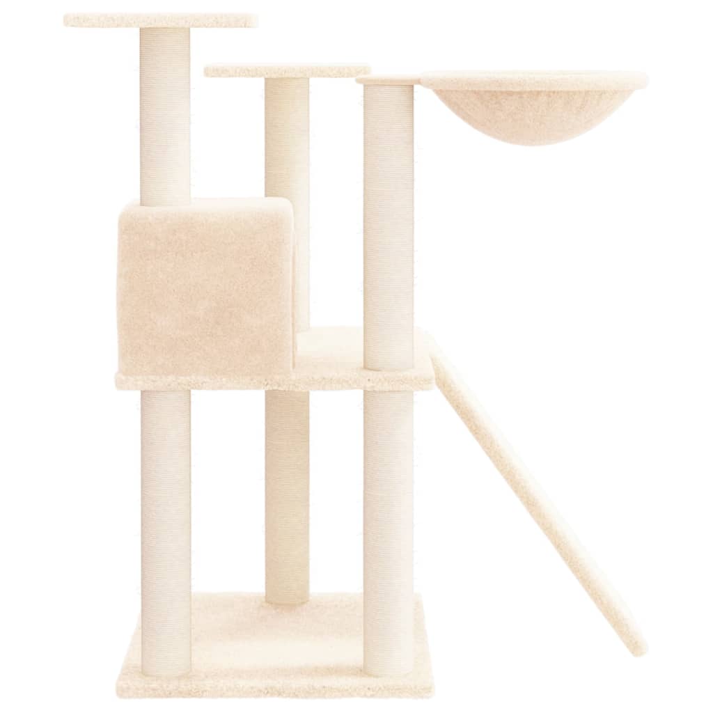 Albero per Gatti con Tiragraffi in Sisal Crema 83 cm cod mxl 23922