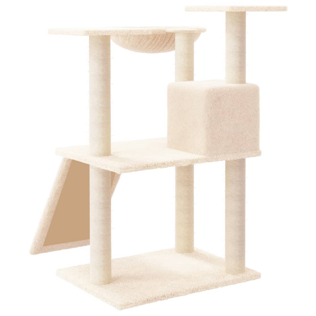 Albero per Gatti con Tiragraffi in Sisal Crema 83 cm cod mxl 23922