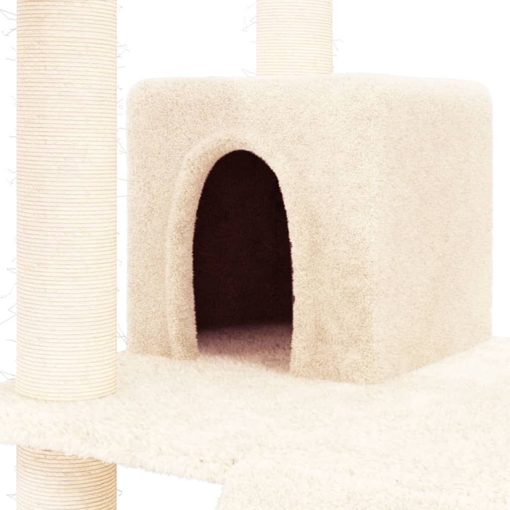 Albero per Gatti con Tiragraffi in Sisal Crema 83 cm cod mxl 23922