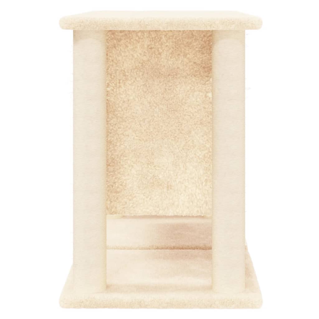 Albero per Gatti con Tiragraffi in Sisal Crema 50 cm 171657