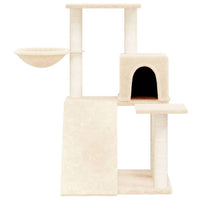 Albero per Gatti con Tiragraffi in Sisal Crema 82 cm 171660