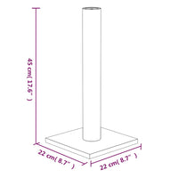 Palo Tiragraffi per Gatti Grigio Chiaro 22x22x45 cm cod mxl 12340