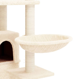 Albero per Gatti con Tiragraffi in Sisal Crema 175 cm cod mxl 13158