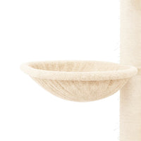 Albero per Gatti con Tiragraffi in Sisal Crema 94 cm 171702