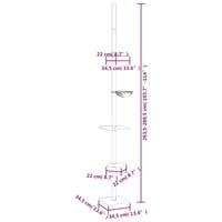 Albero per Gatti da Pavimento a Soffitto Crema 263,5-289,5 cm 171708