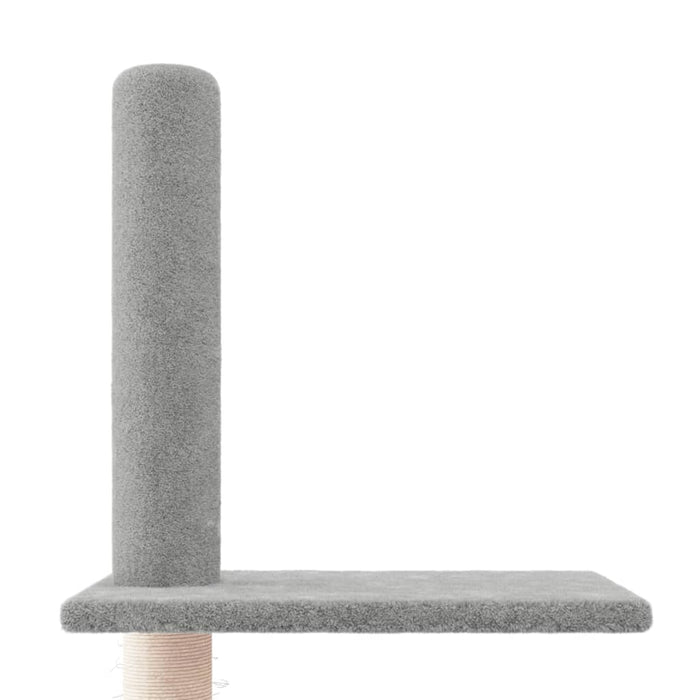 Albero per Gatti Pavimento Soffitto Grigio Chiaro 250,5-276,5cm cod mxl 68669